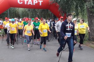 24.06.18г. Київ. Перші змагання Української Федерації скандинавської ходьби.
